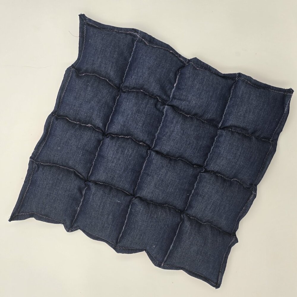 Light Denim minky back Sensory Weighted Lap Pad blanket for Kids - 5 l…